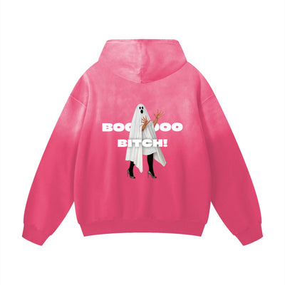 BOO BITCH Heavyweight Sunfade Oversized Hoodie