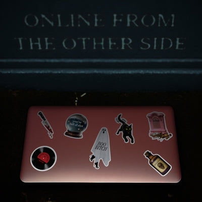 FELINE FATALE Black Cat Sticker