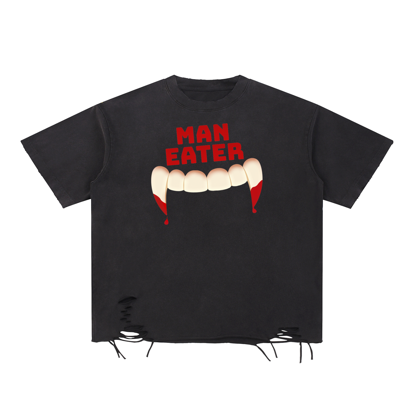 MAN EATER Snow Washed Tank Top