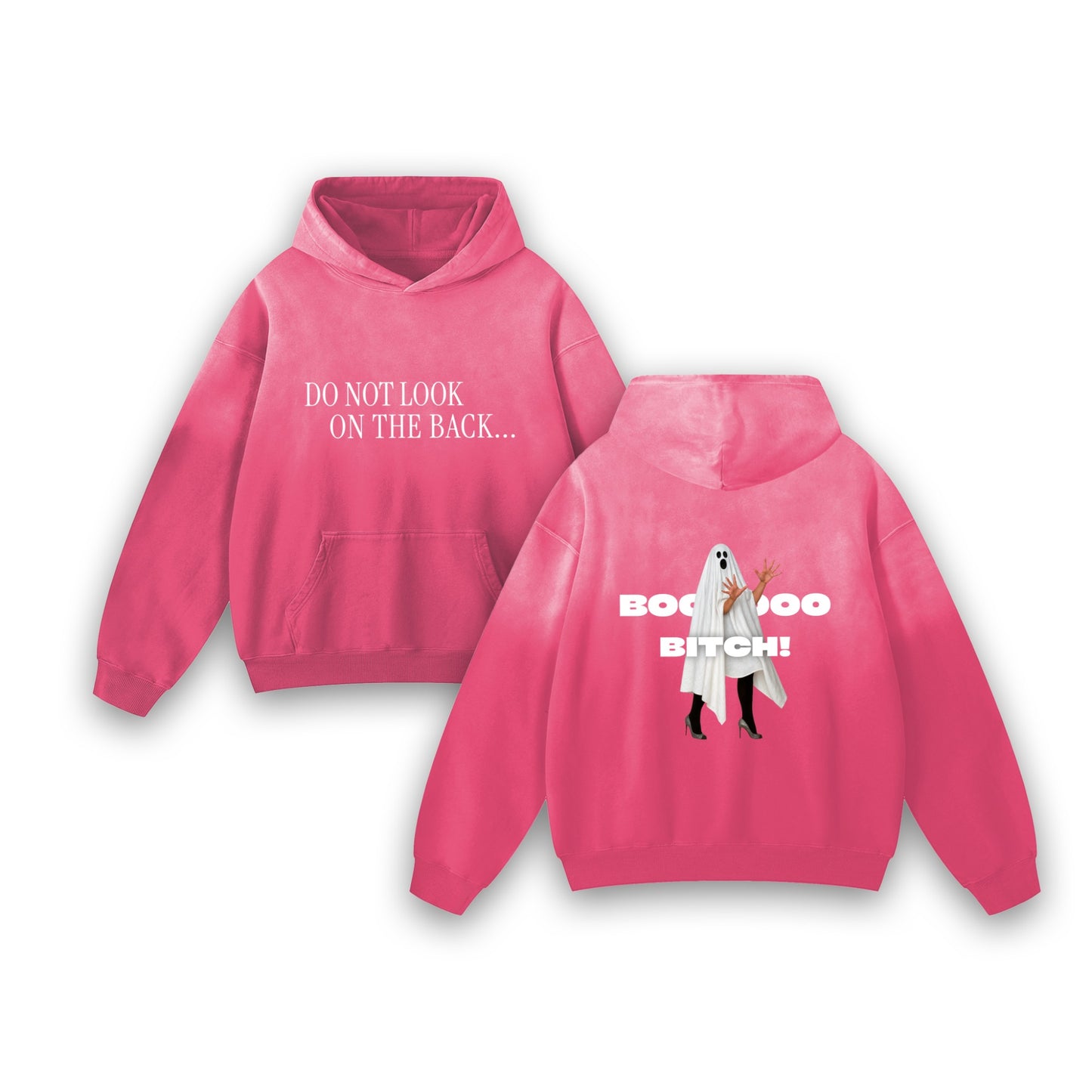 BOO BITCH Heavyweight Sunfade Oversized Hoodie