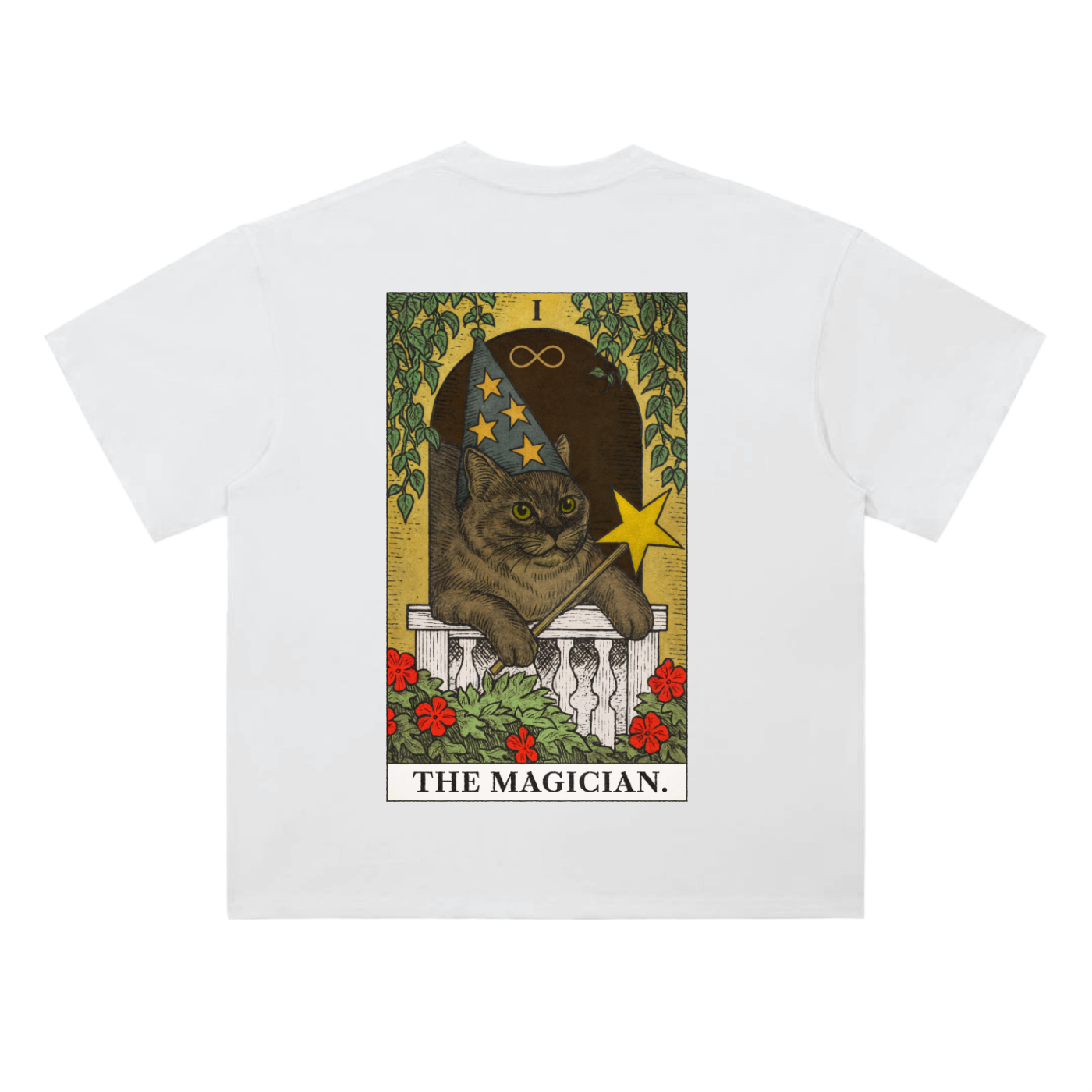 THE MAGICIAN Heavyweight Drop Shoulder Cotton T-Shirt