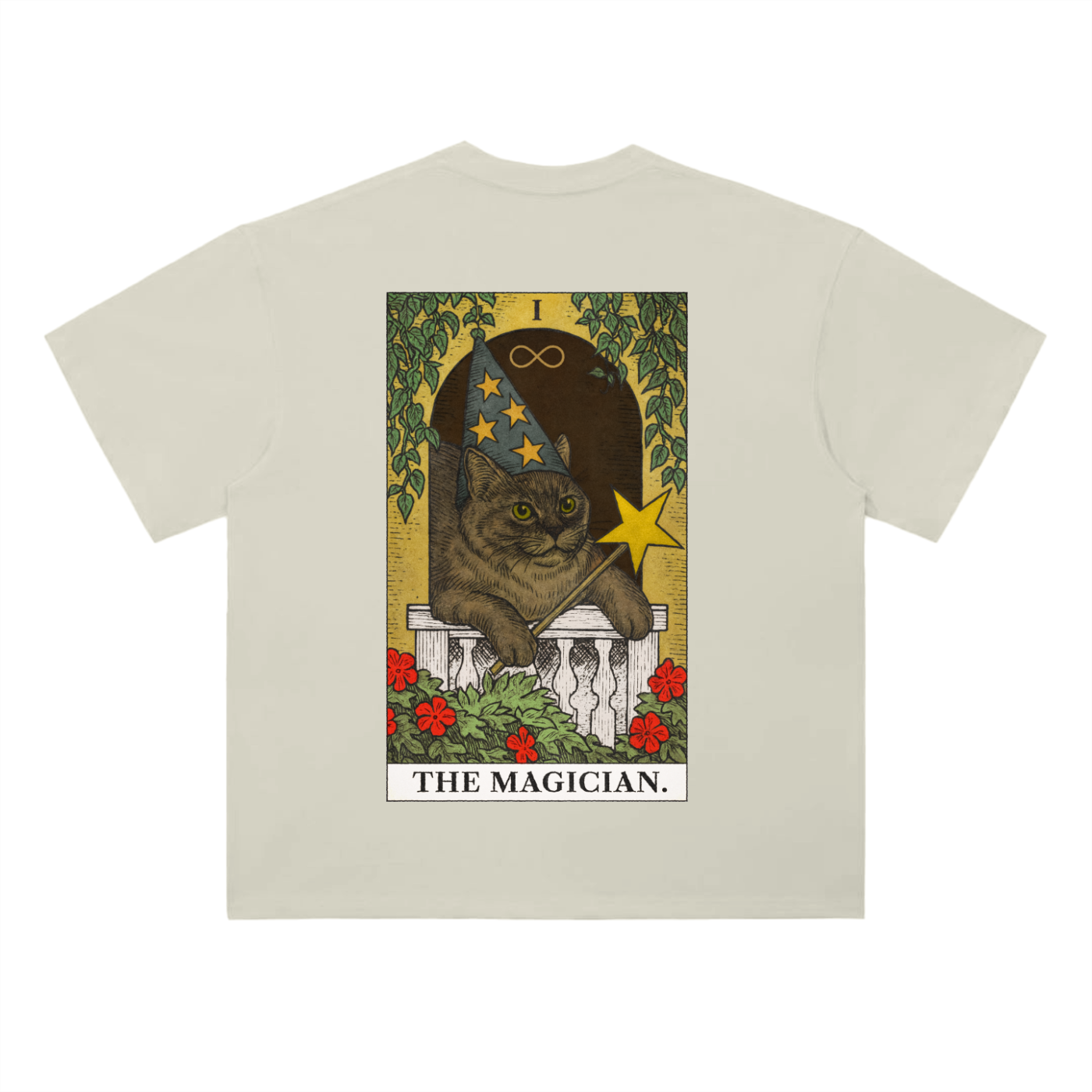 THE MAGICIAN Heavyweight Drop Shoulder Cotton T-Shirt