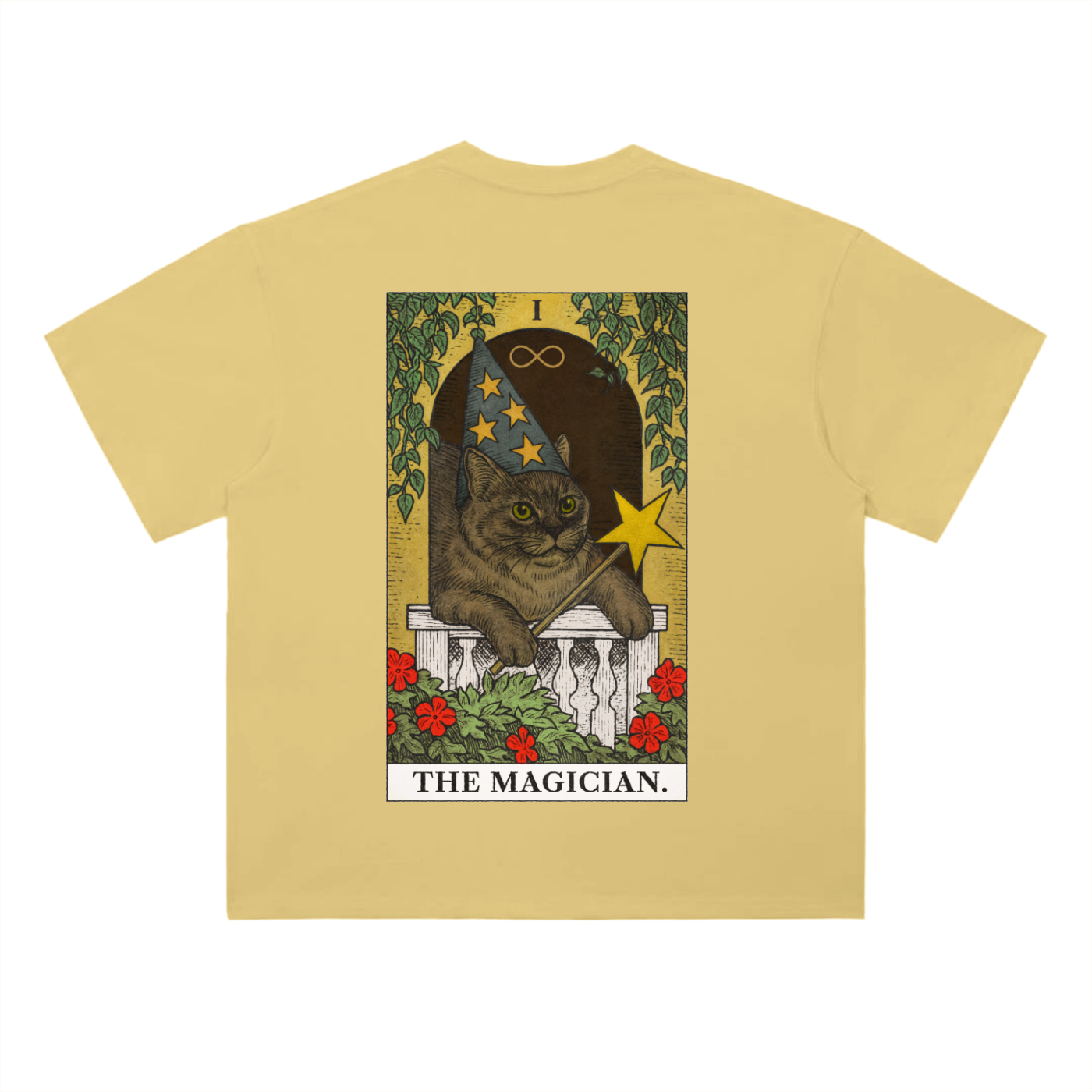 THE MAGICIAN Heavyweight Drop Shoulder Cotton T-Shirt