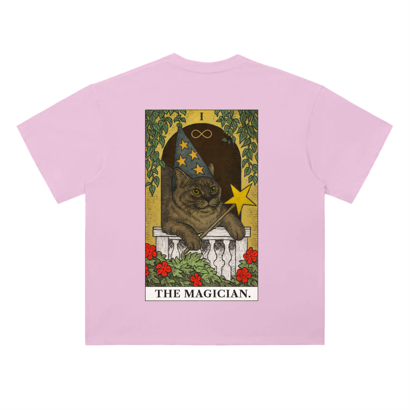 THE MAGICIAN Heavyweight Drop Shoulder Cotton T-Shirt