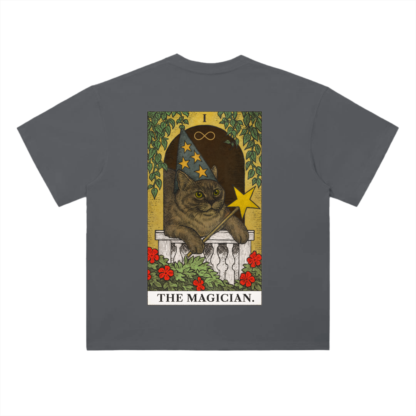 THE MAGICIAN Heavyweight Drop Shoulder Cotton T-Shirt