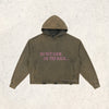 BOO BITCH Vintage Washed Frayed-Hem Hoodie