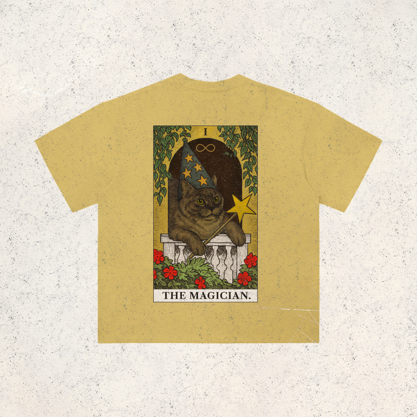 THE MAGICIAN Heavyweight Drop Shoulder Cotton T-Shirt