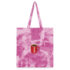Tie Dye Tote Bag - pink lady