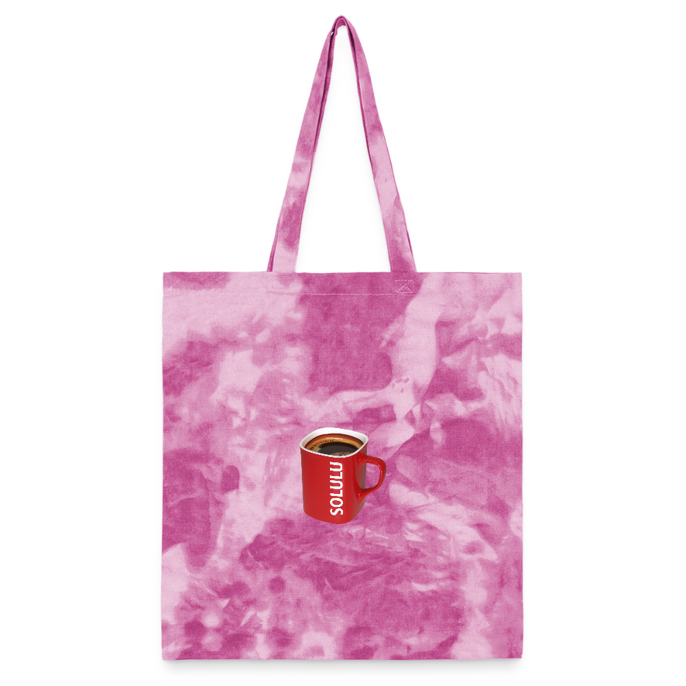 Tie Dye Tote Bag - pink lady