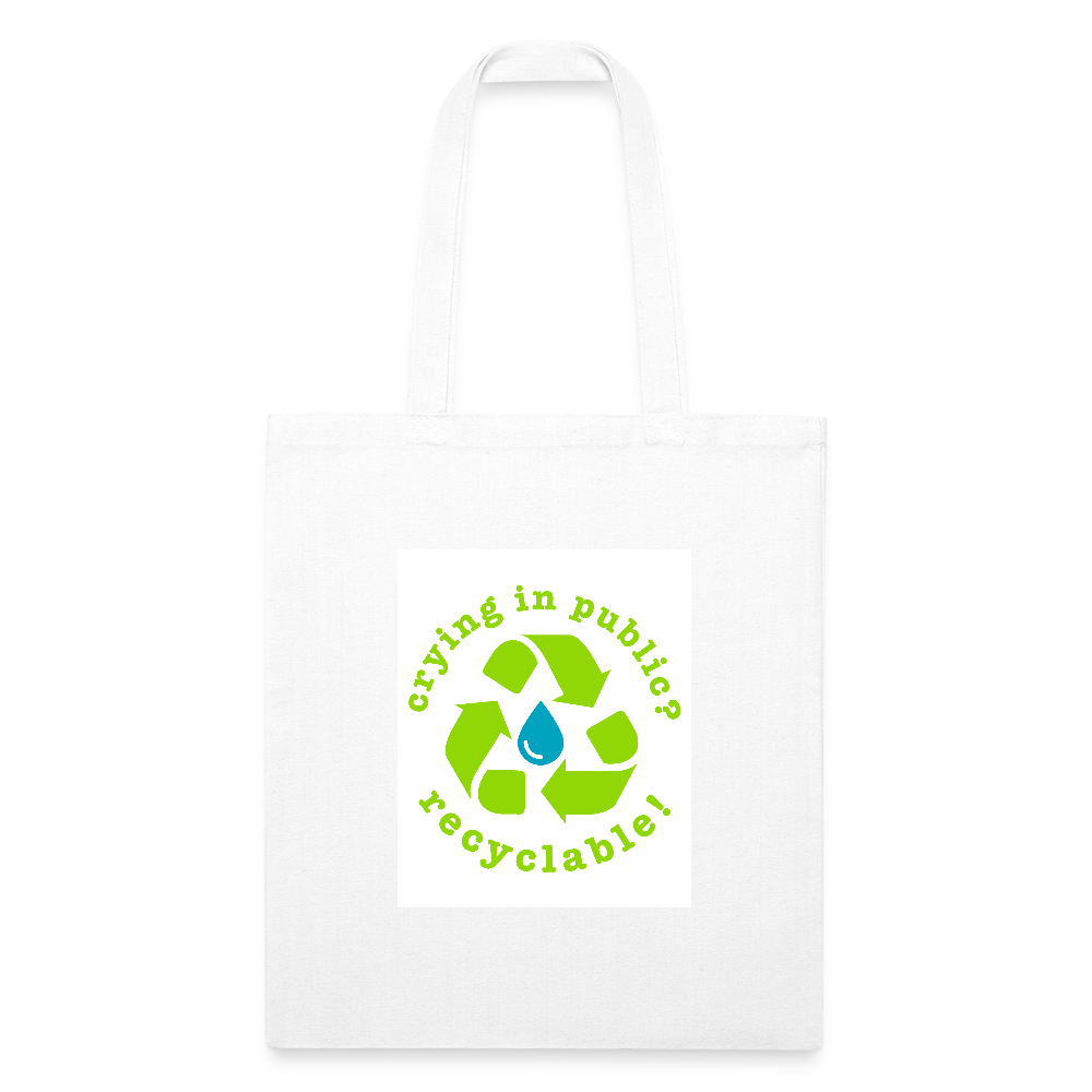 Recycled Tote Bag - white
