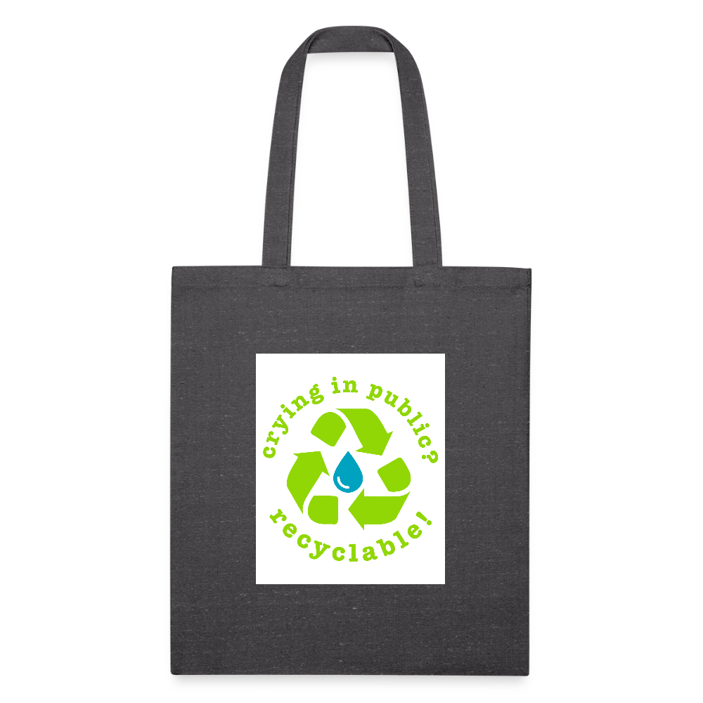 Recycled Tote Bag - charcoal grey