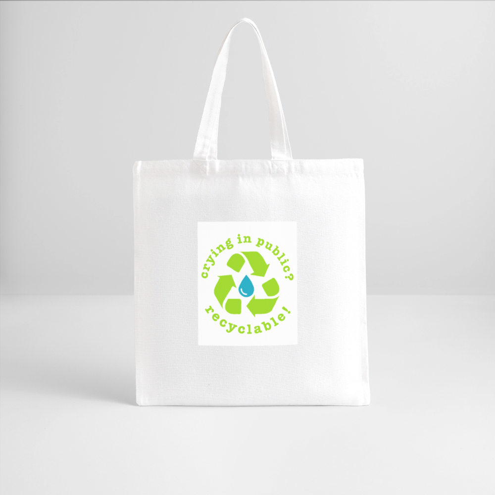 Recycled Tote Bag - white