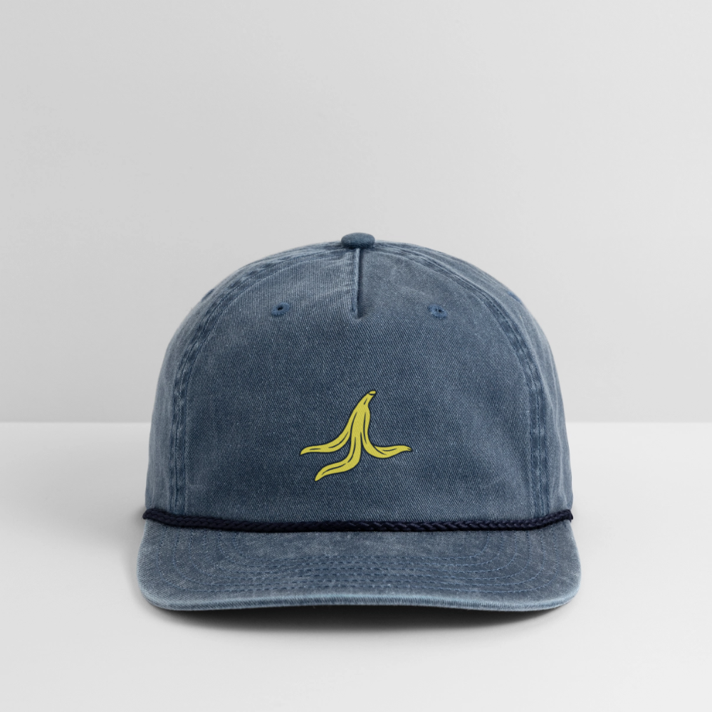 Vintage Washed Rope Cap - washed navy