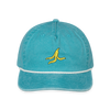 Vintage Washed Rope Cap - faded turquoise