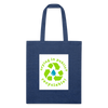 Recycled Tote Bag - heather navy