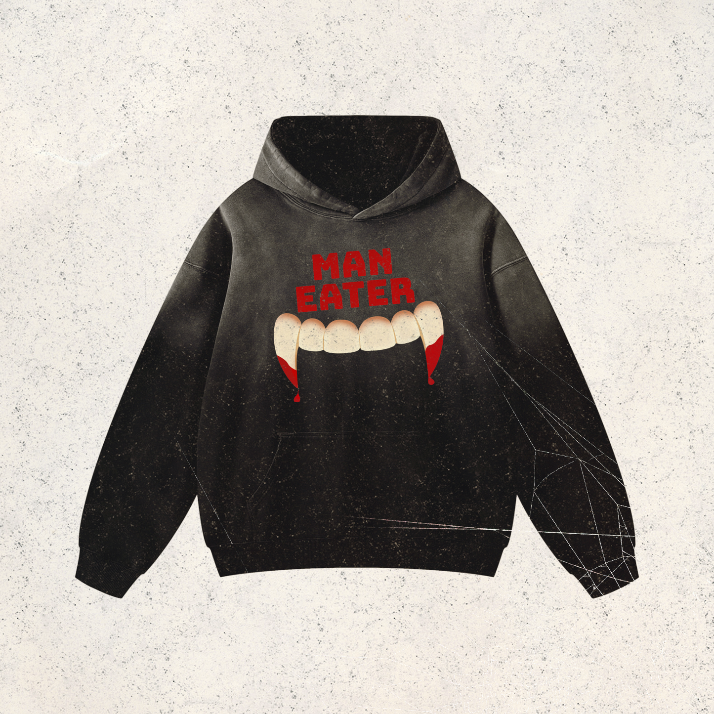 MAN EATER Heavyweight Sunfade Oversized Hoodie