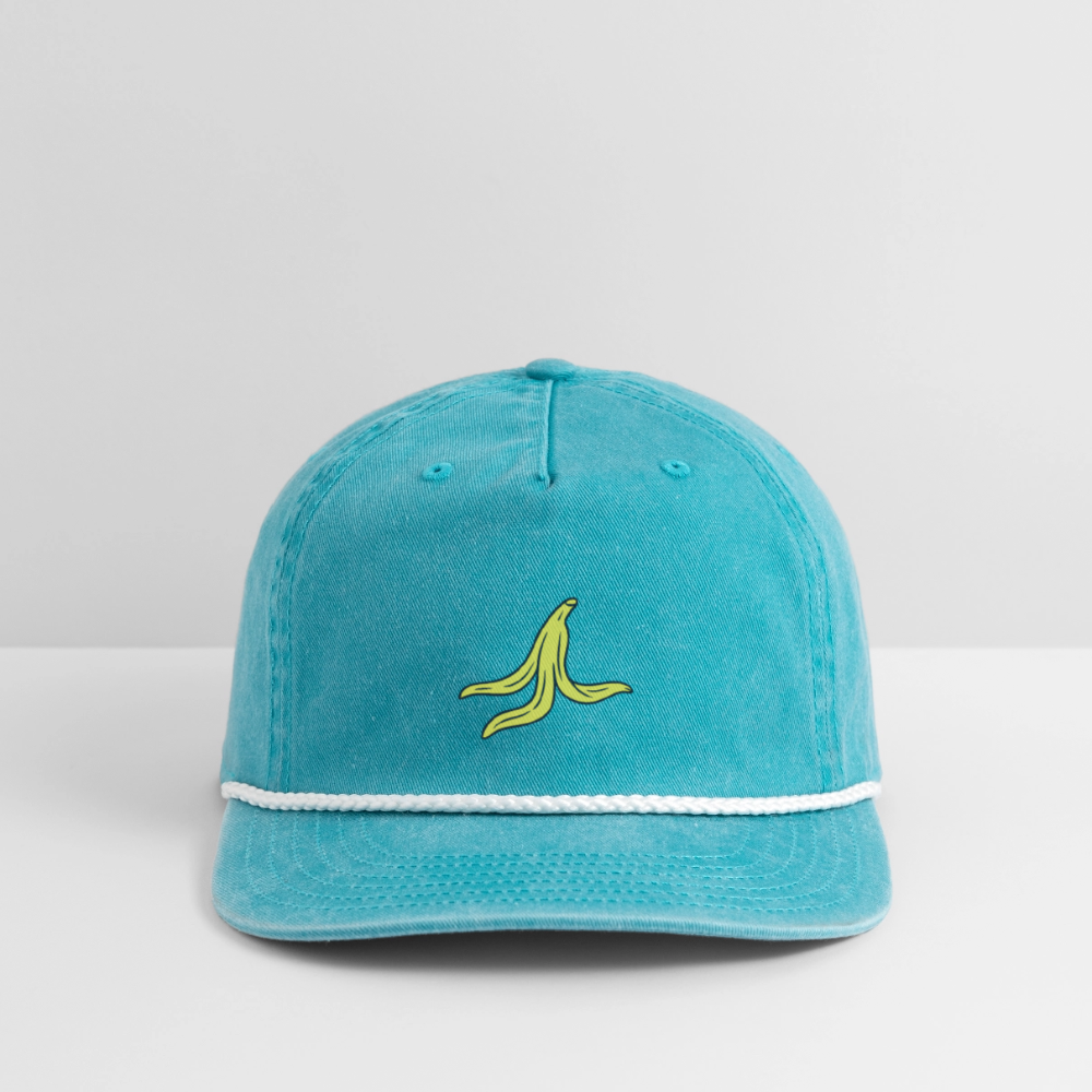 Vintage Washed Rope Cap - faded turquoise