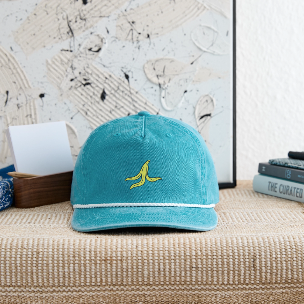 Vintage Washed Rope Cap - faded turquoise