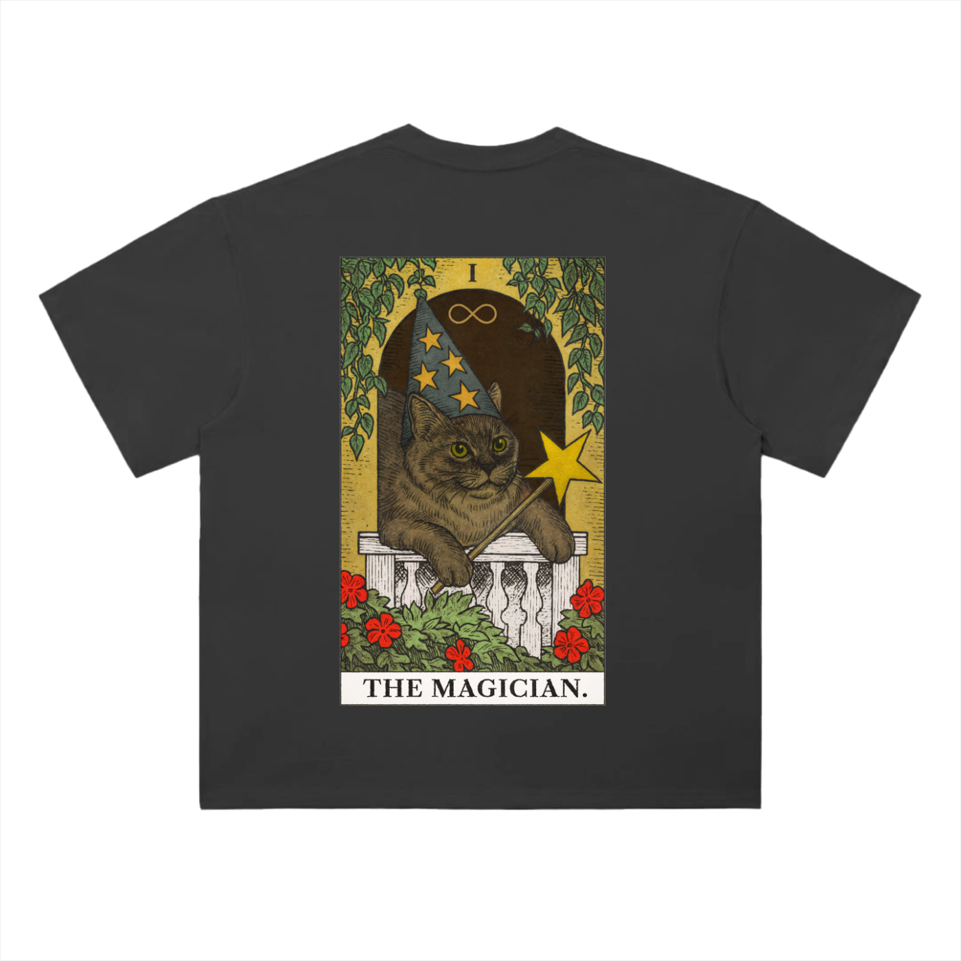 THE MAGICIAN Heavyweight Drop Shoulder Cotton T-Shirt