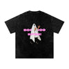 BOO BITCH Snow Washed Oversized Cotton T-Shirt