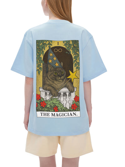 THE MAGICIAN Heavyweight Drop Shoulder Cotton T-Shirt