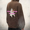 BOO BITCH Hand-Frayed Sunfade Zip Hoodie