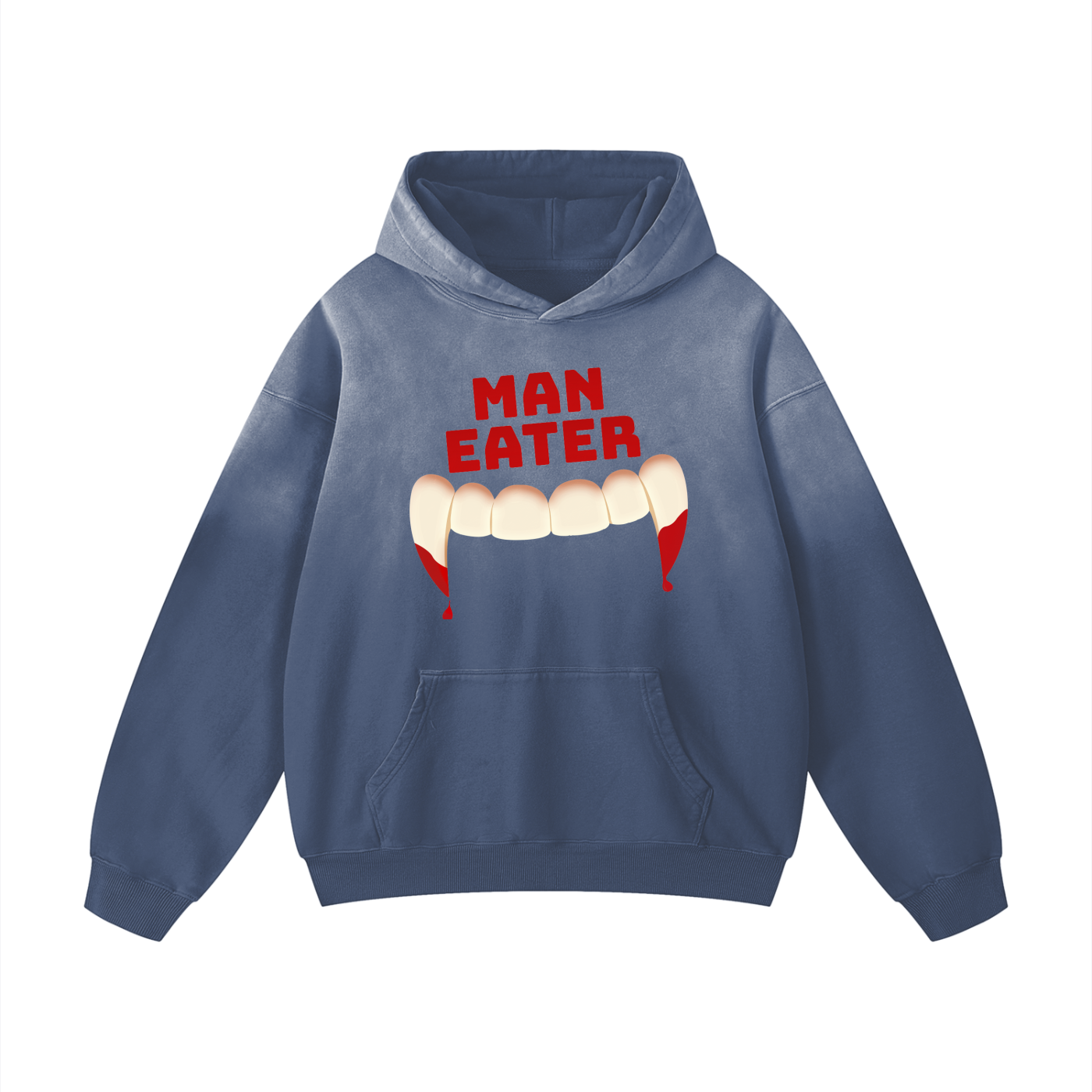 MAN EATER Heavyweight Sunfade Oversized Hoodie