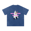 BOO BITCH Snow Washed Oversized Cotton T-Shirt