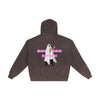BOO BITCH Hand-Frayed Sunfade Zip Hoodie