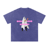 BOO BITCH Snow Washed Oversized Cotton T-Shirt