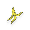 Illustration of a banana peel on a white background
