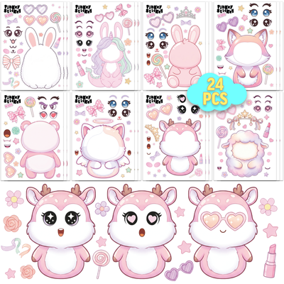 Make a Face Stickers for Kids – 24 Sheets