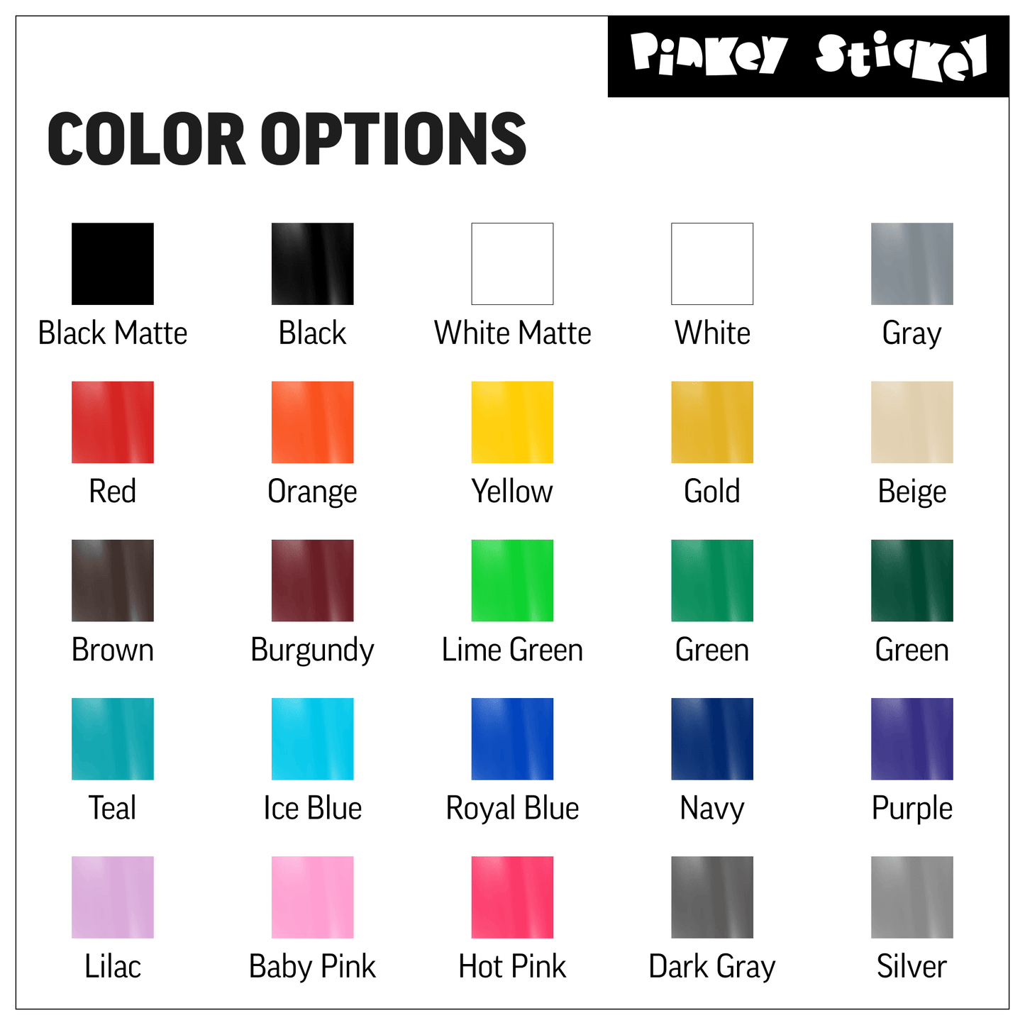 Business Hour Window Decals