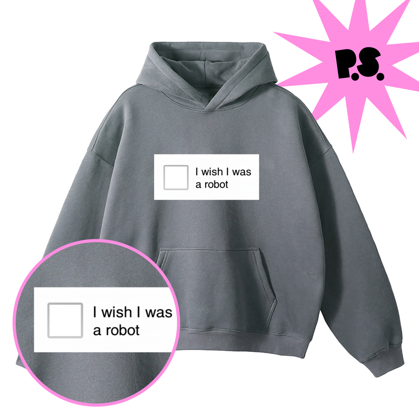 I Wish I Was a Robot Hoodie