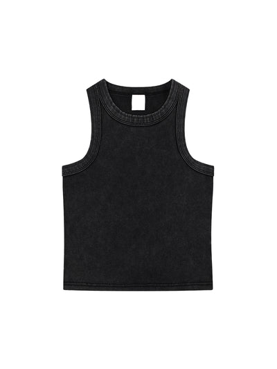 MAN EATER Snow Washed Tank Top
